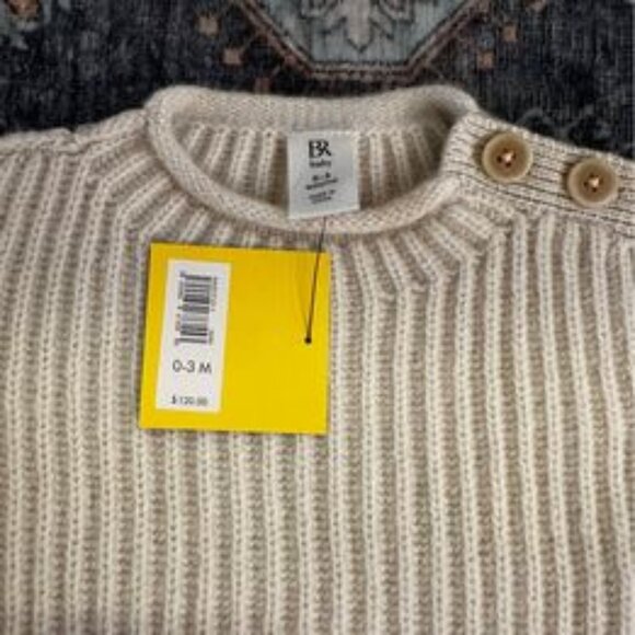 CASHMERE MOCK-NECK SWEATER FOR BABY GIRL 0-3M - Picture 1 of 2